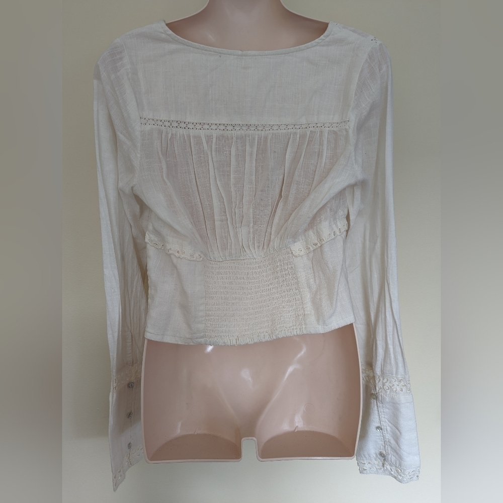 FREE People white joi blouse xs - Picture 11 of 15